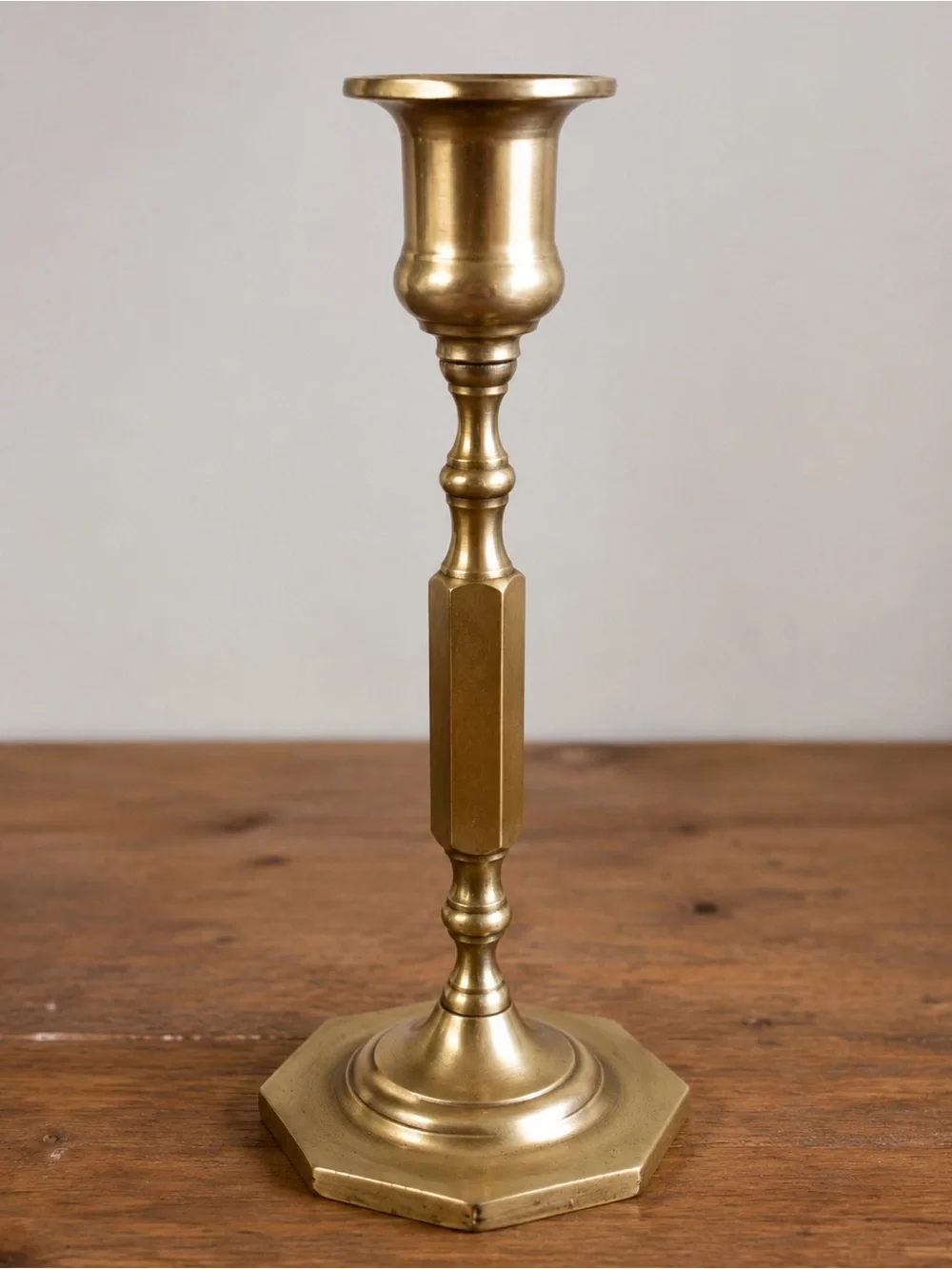 Antique Brass Taper Candle Holder - Classic Home Accents